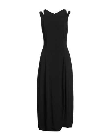Woman Maxi dress Black Size 10 Viscose, Elastane