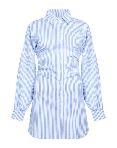 Woman Mini dress Light blue Size 8 Cotton