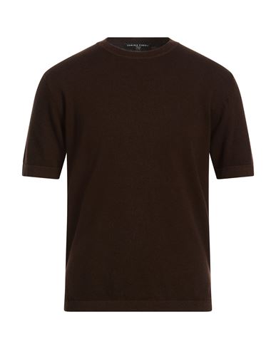 Lab Man Sweater Chocolate brown Size M Merino Wool, Cashmere