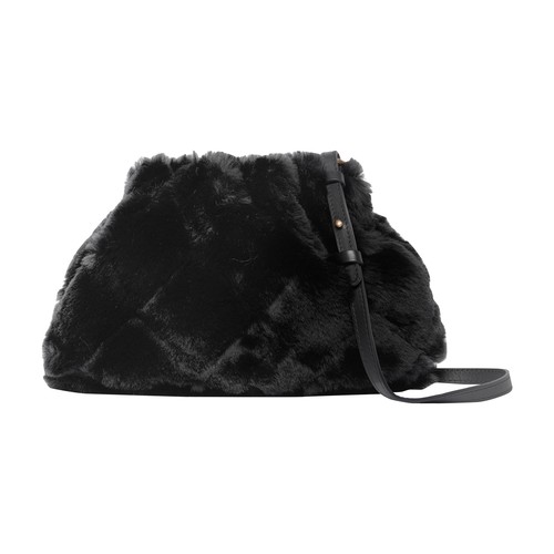 Faux fur Moon coin purse