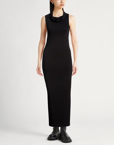Woman Maxi dress Black Size M Polyamide, Elastane