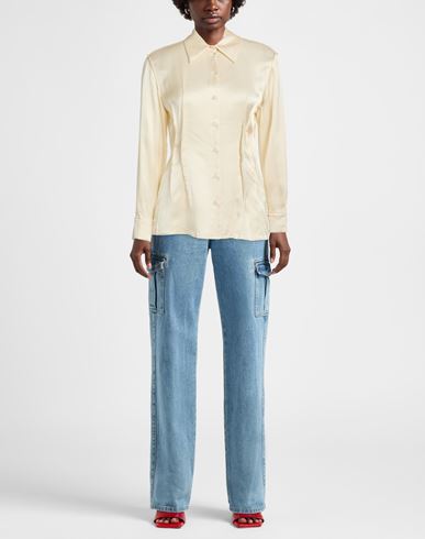 Woman Shirt Cream Size 10 Viscose