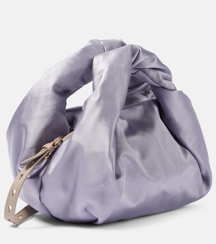 Dries Van Noten Twist satin tote bag