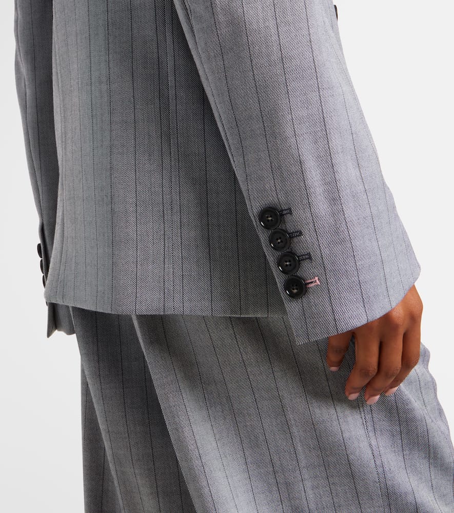 Double-breasted wool blazer