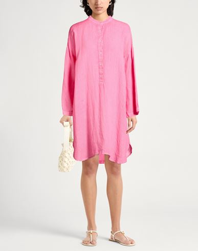 Woman Mini dress Pink Size XS Linen