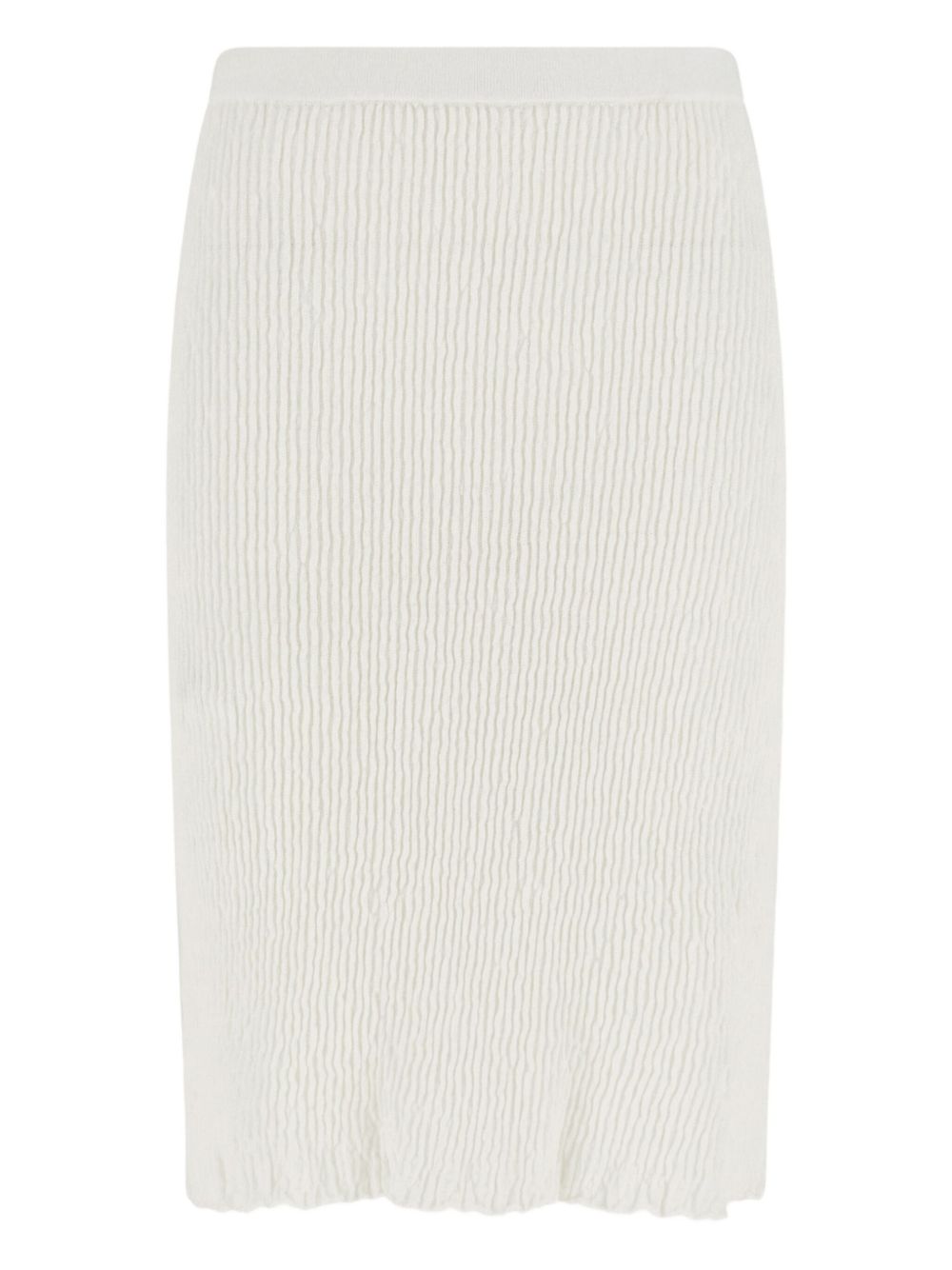 Ferragamo Jersey linen skirt - White