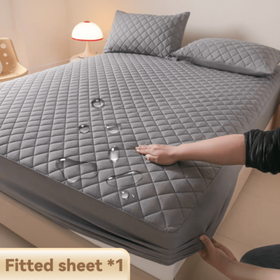 Sot& Comtortable Waterproot Thickened Matres Protector Colng Bedspreads,For Bedroom, Guest Hoom And Lotel Mattress Protection,Olid Color Mattre