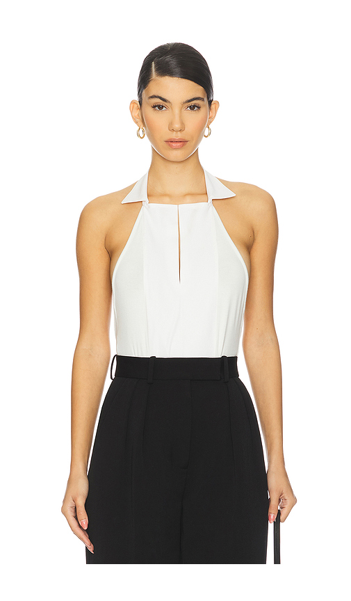 Bevza Manishka Bodysuit in Ivory. L. Also in XS