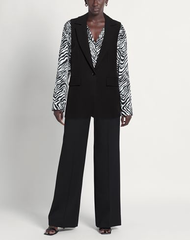 Woman Blazer Black Size 8 Polyester, Elastane