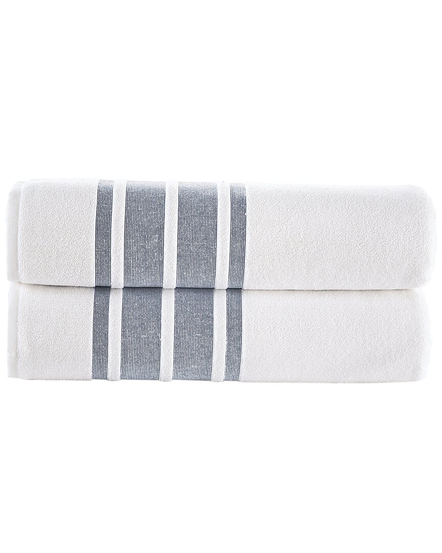 Contrast Border 2Pc Bath Sheets