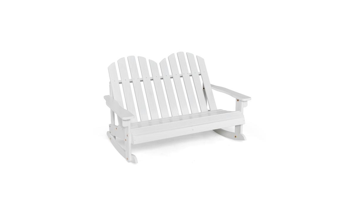 Outdoor Rocking Chair for Children Comfortable and Durable Rocker for Kids' Outdoor Playtime - White