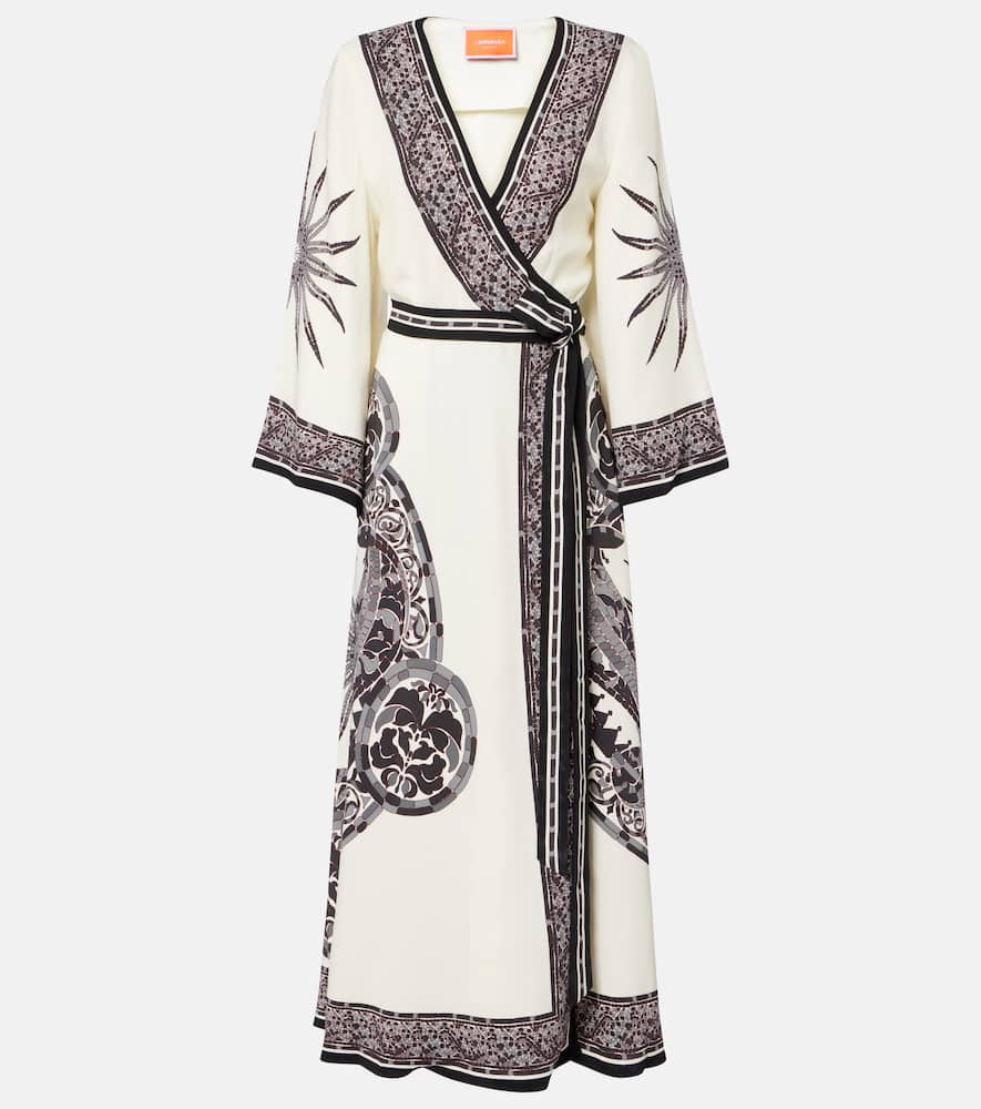 Printed wrap dress