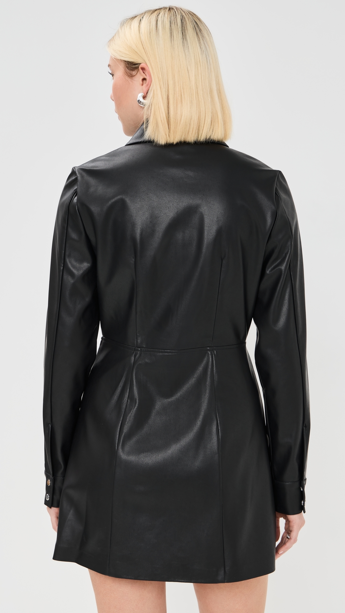 Sloane Faux Leather Dress Coffee