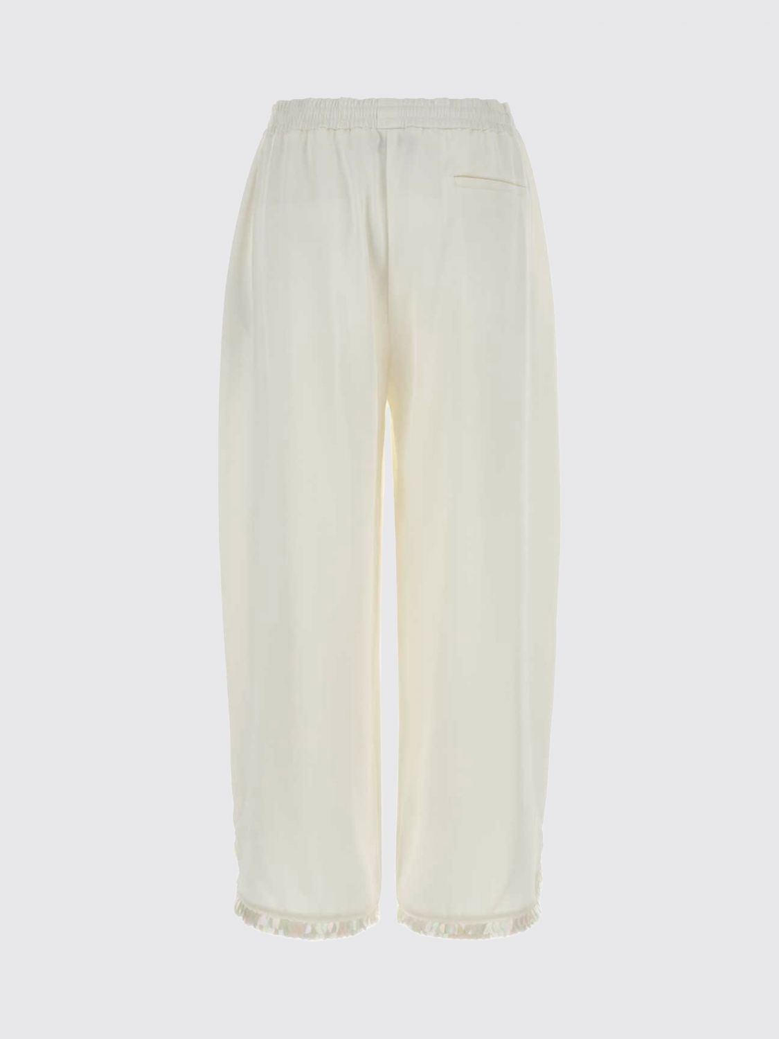 Pants Woman color Cream