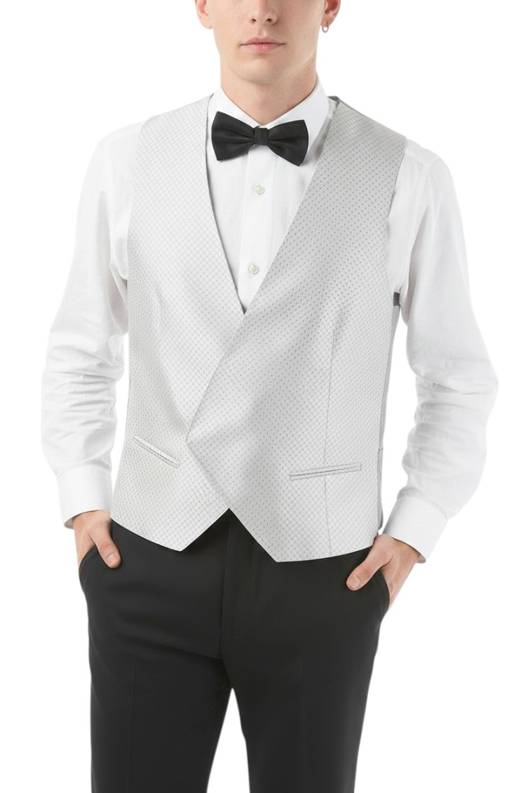 Grey V Neck Waistcoat