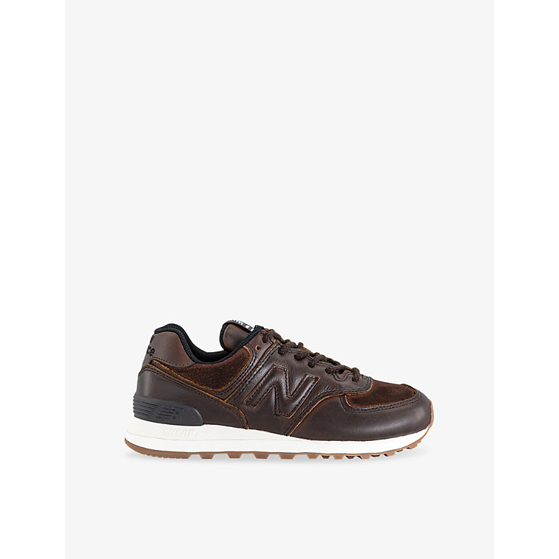 Womens 574 Leather Trainers
