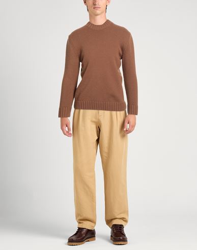 Man Sweater Brown Size S Wool, Acrylic
