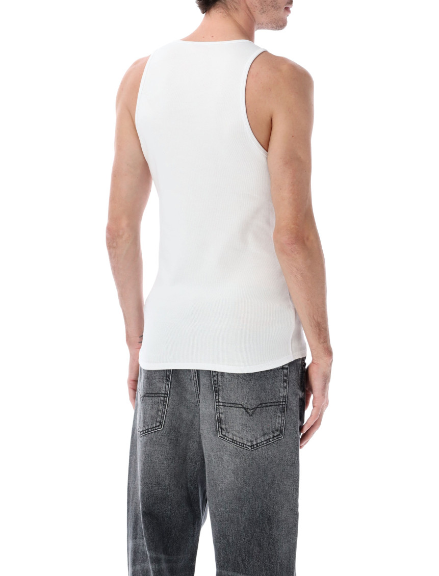 White Logo Tank Top