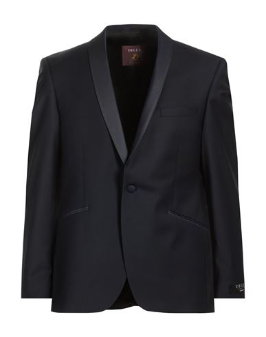 Man Blazer Midnight blue Size 42 Virgin Wool, Polyamide, Elastane