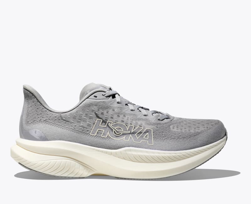 HOKA Men's Mach 6 Shoes in Stardust/Alabaster