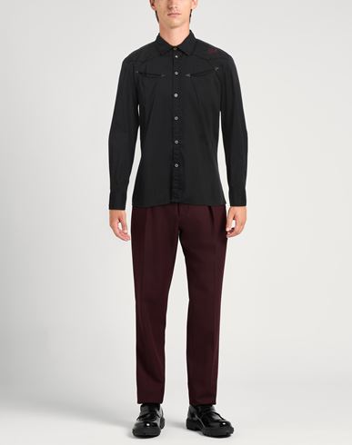 Richmond Man Shirt Black Size XXL Cotton, Elastane