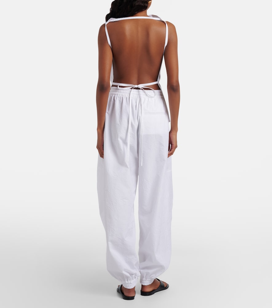 Róhe Cotton-blend wide-leg pants