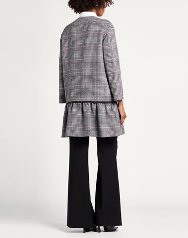 Woman Coat Black Size 8 Virgin Wool, Cashmere