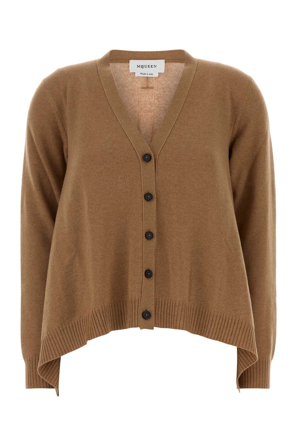Vneck Cardigan — Beige