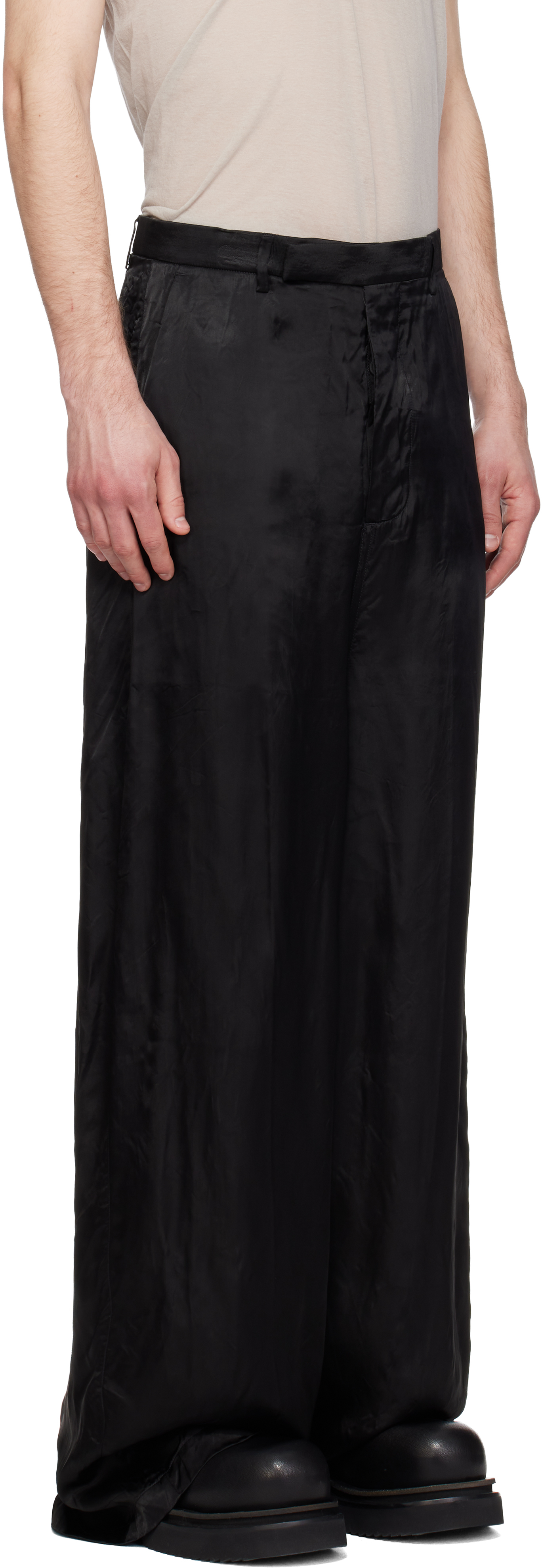 Black Temple Tailored Firbanks Trousers