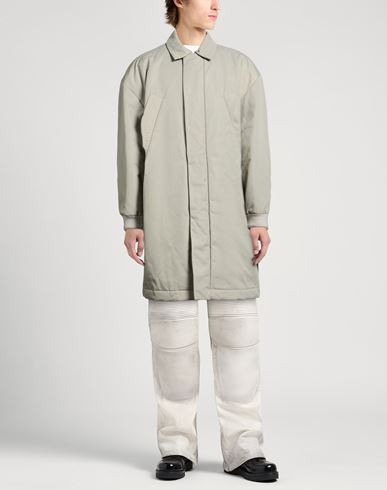 Man Coat Light grey Size XL Nylon, Cotton