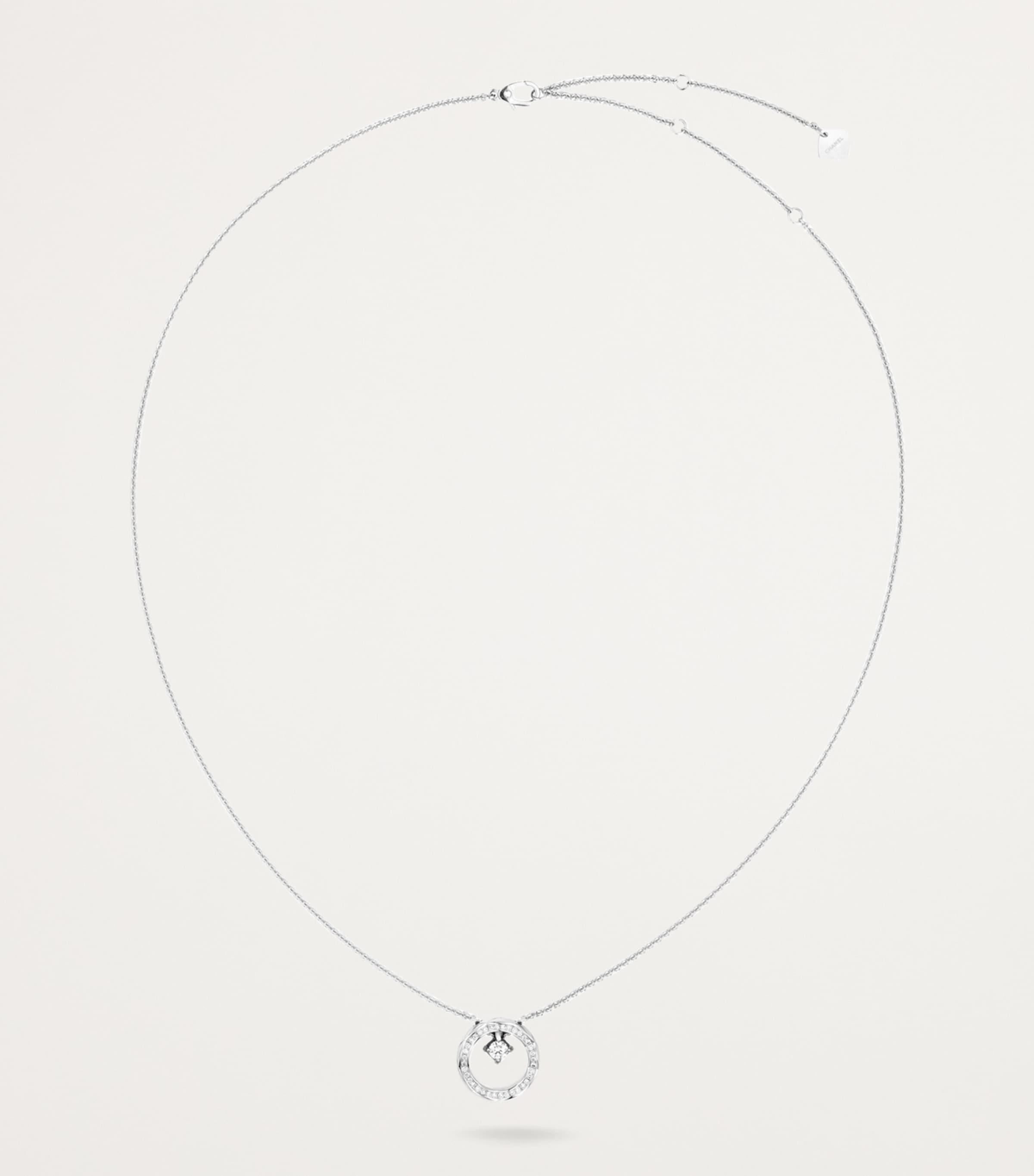 White Gold and Diamond Coco Crush Necklace