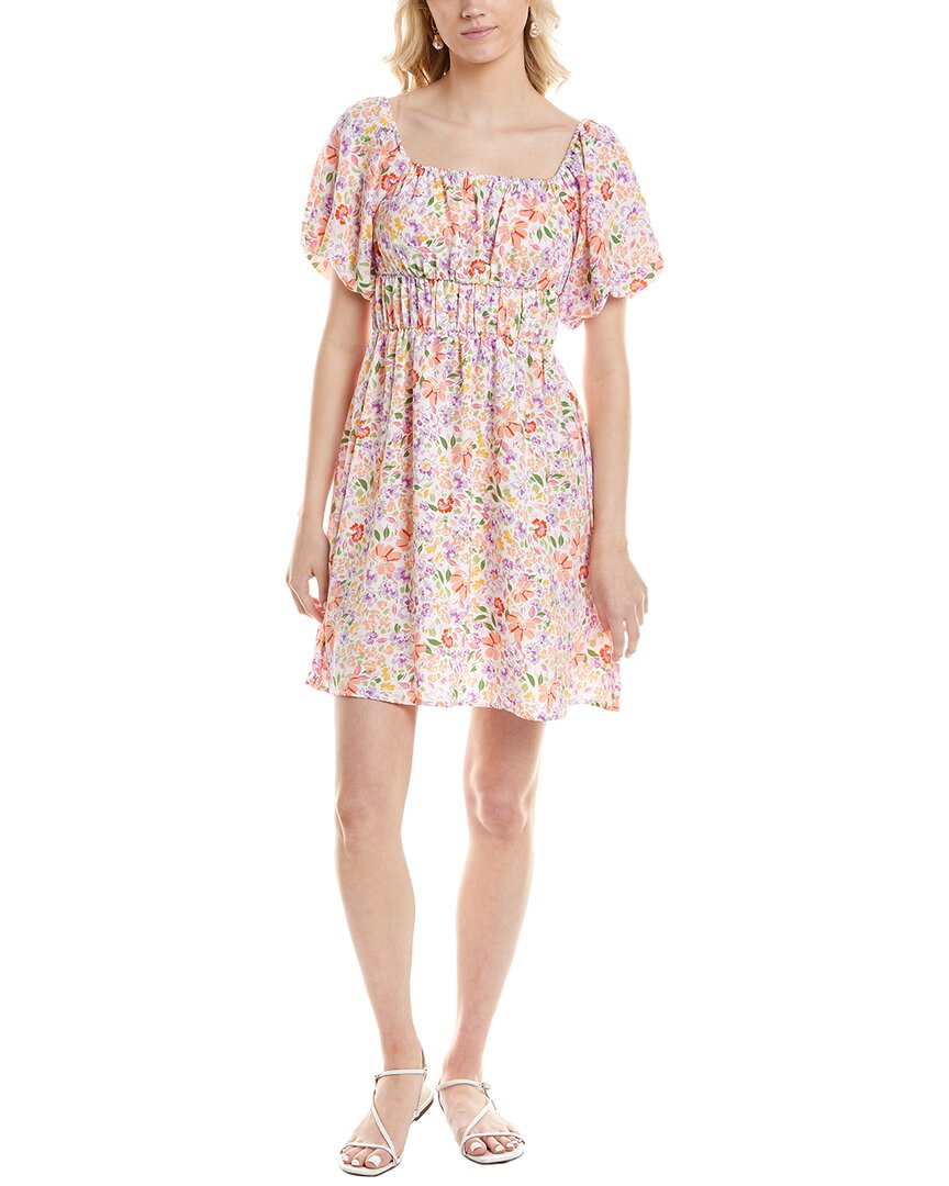 MARION Puff Sleeve Mini Dress