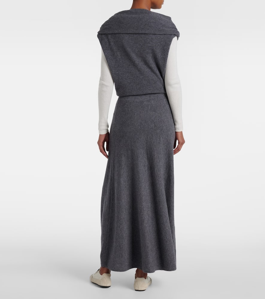 Torie knitted cashmere maxi skirt