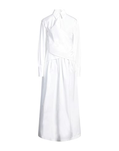Fabiana Filippi Woman Maxi dress White Size 10 Cotton