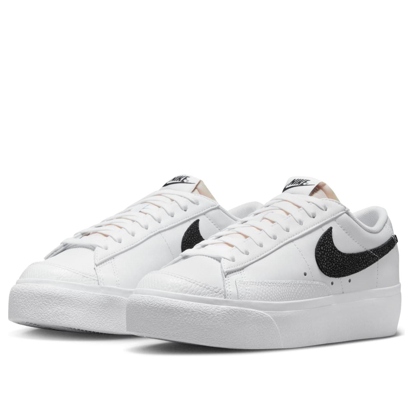 (WMNS) Blazer Low Platform 'White Snakeskin'