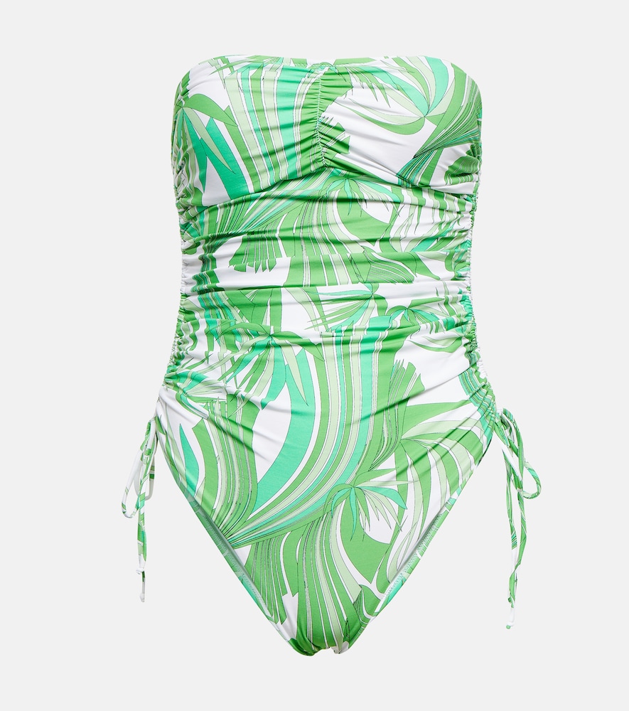 Melissa Odabash Sydney strapless printed swimsuit