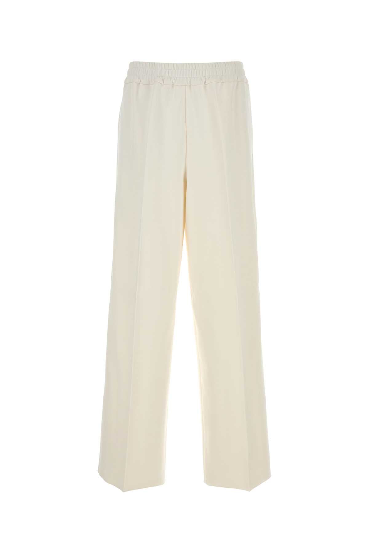 Wide-Leg Trousers — White
