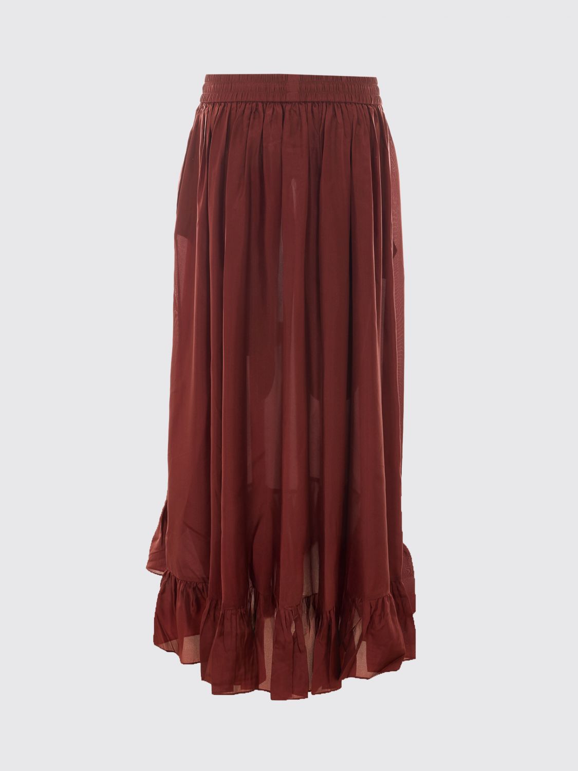 Skirt Woman color Burgundy