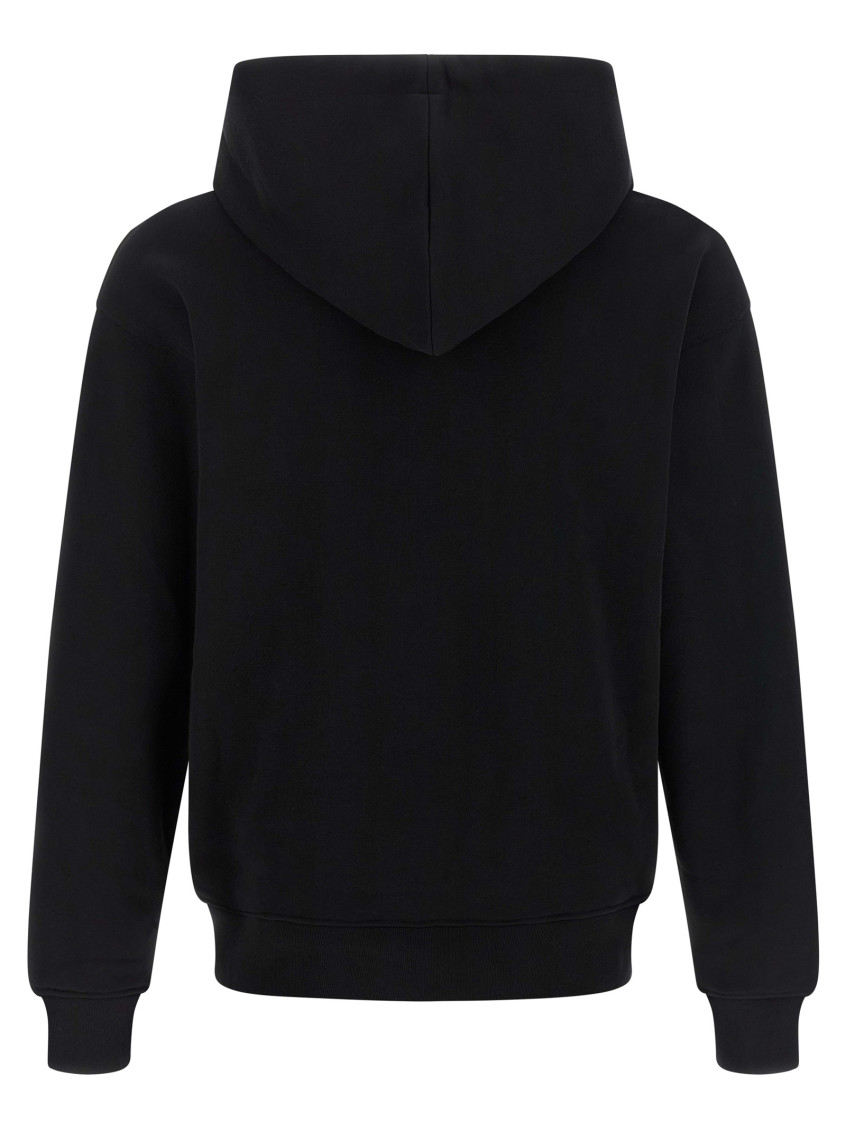 Black Graphic Logo Hoodie