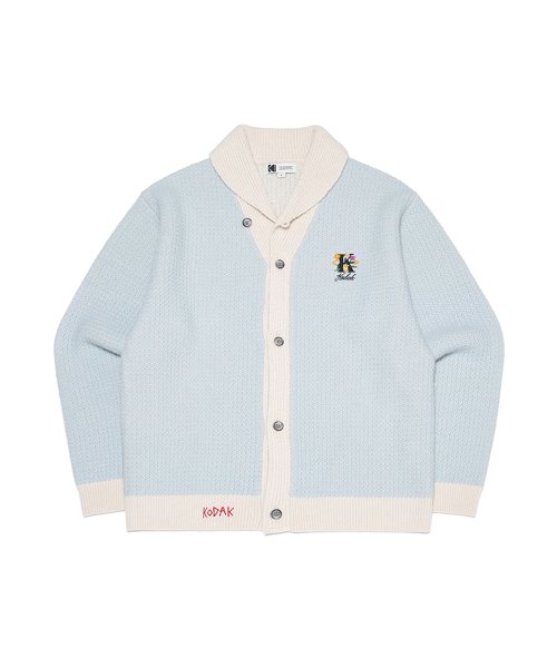 Brownie Wool Cashmere Cardigan S. BLUE 