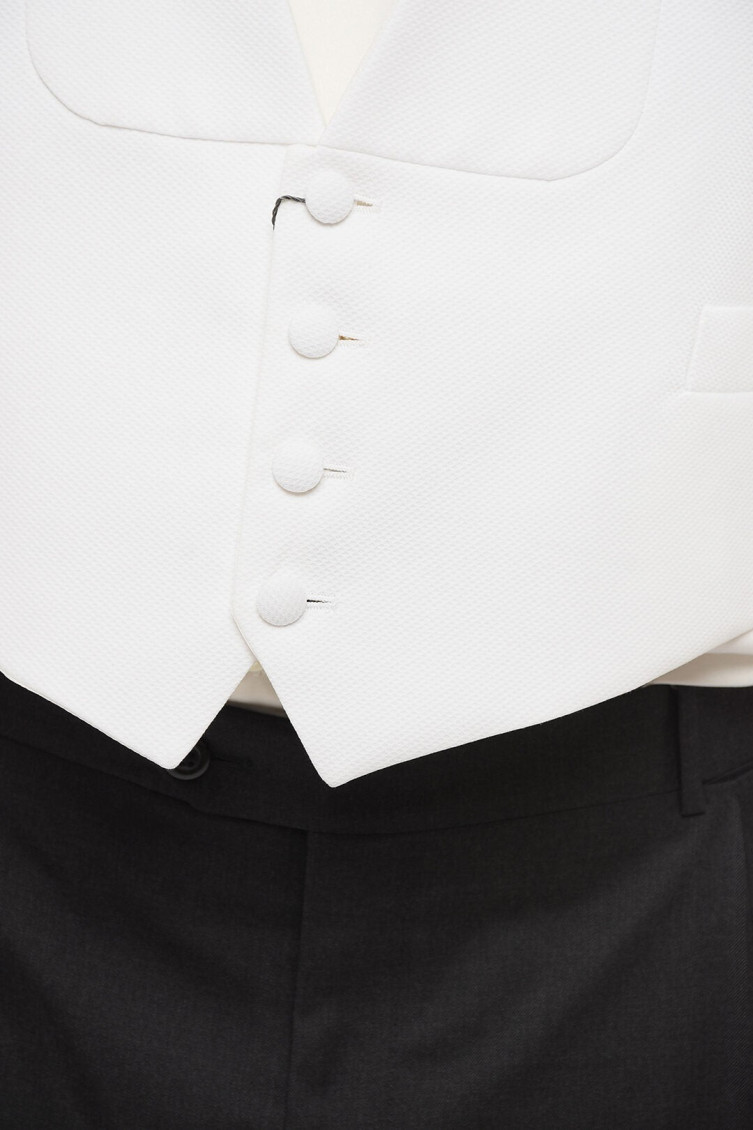 White Honeycomb Waistcoat