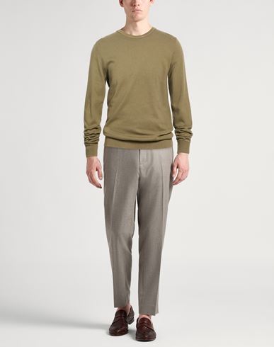 Man Sweatshirt Military green Size M Cotton, Cashmere
