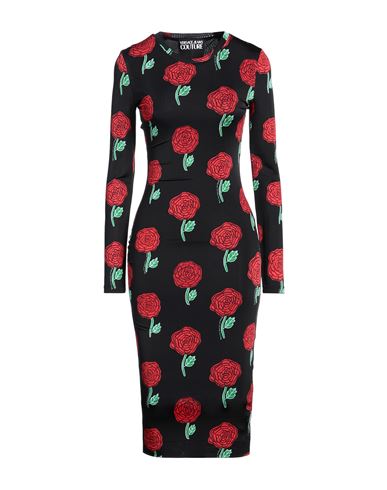 Woman Midi dress Black Size 10 Viscose, Elastane