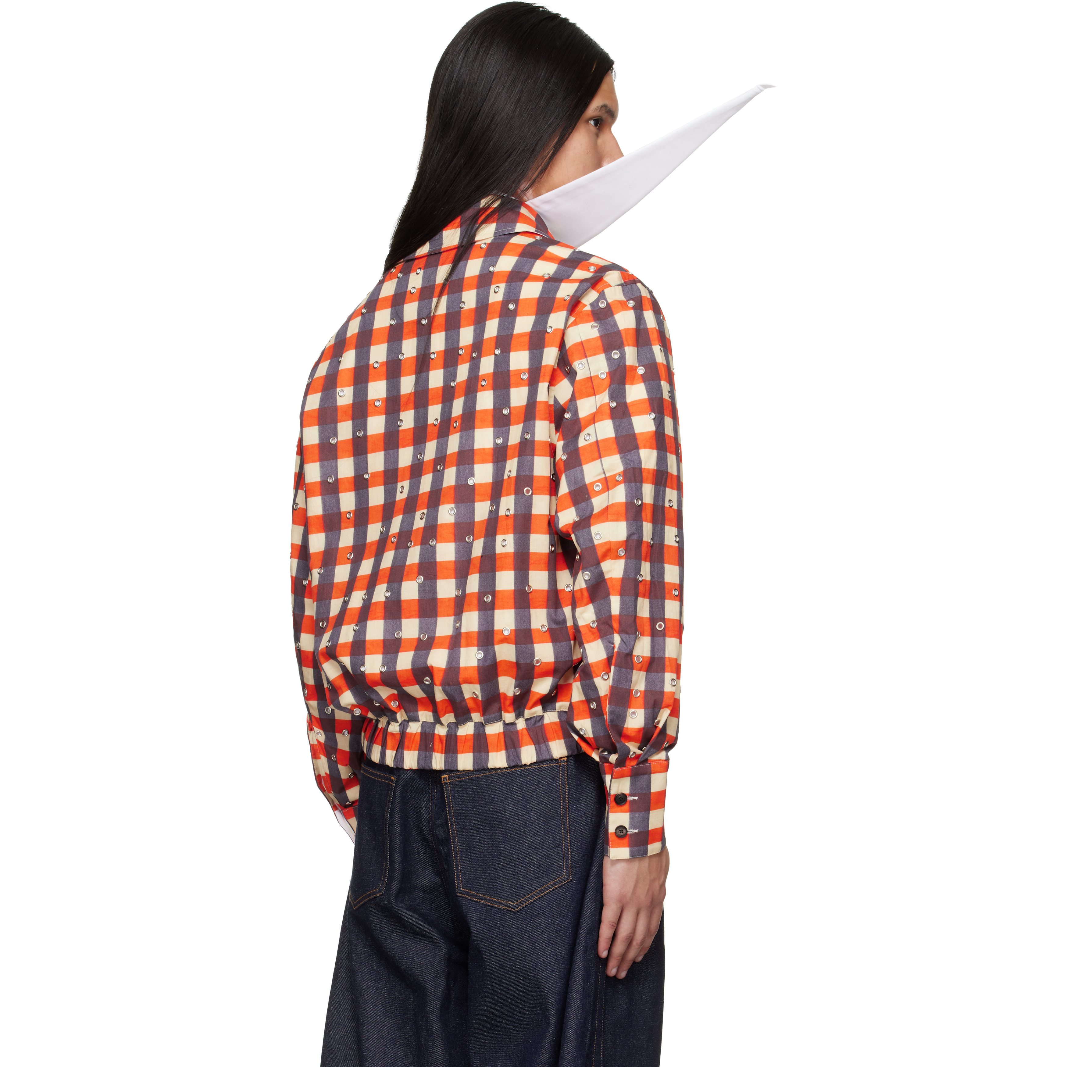 Multicolor Grommet Reversible Jacket