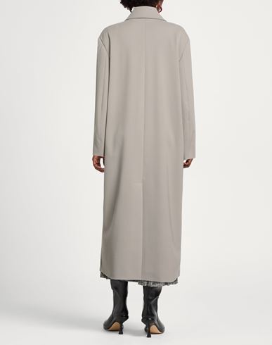 Woman Overcoat & Trench Coat Khaki Size 2 Polyester, Virgin Wool, Elastane