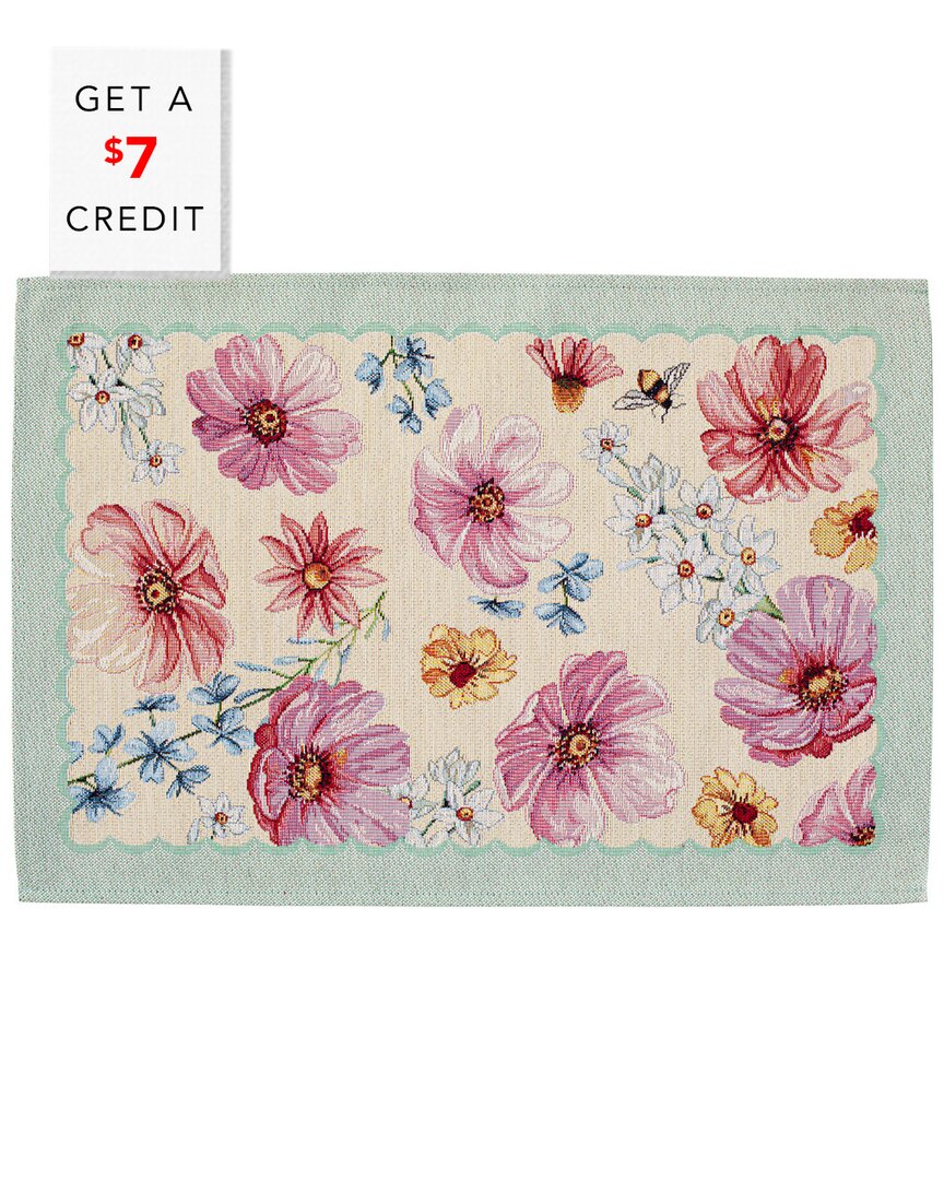 Set Of 4 Tavola Floral Placemats With $7 Credit