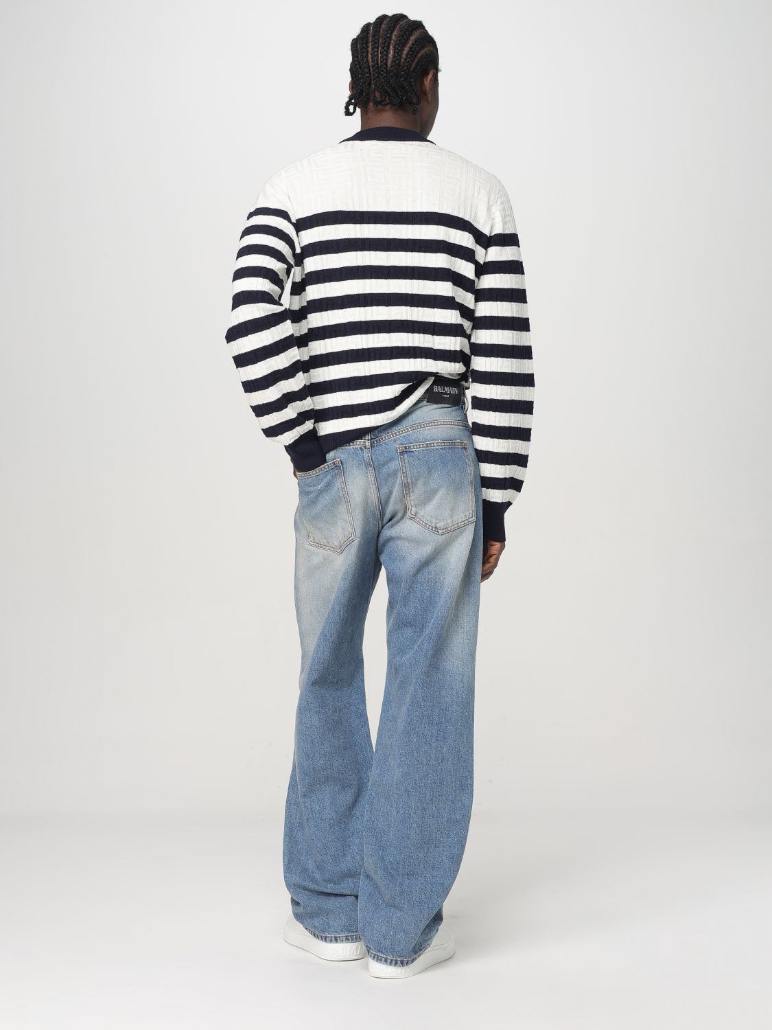 Striped jumper - White