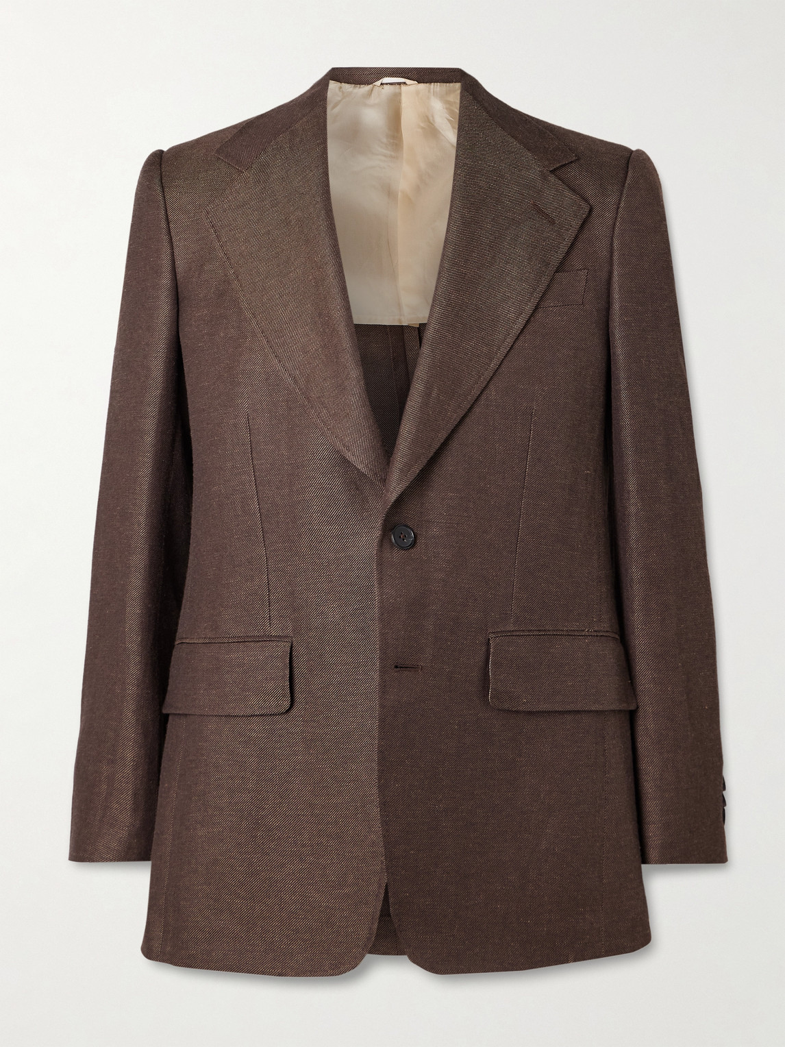 Wool and Linen-Blend Twill Suit Jacket