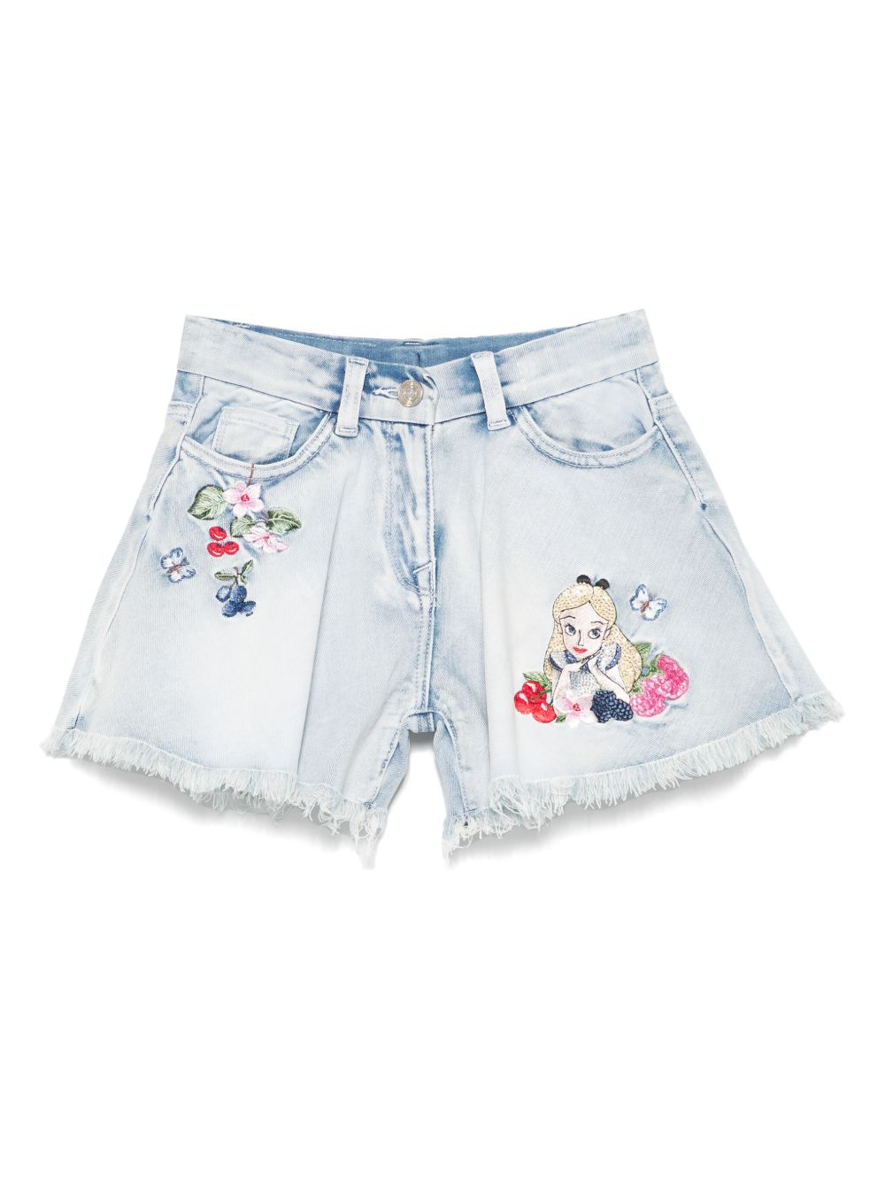Monnalisa Alice flared shorts - Blue