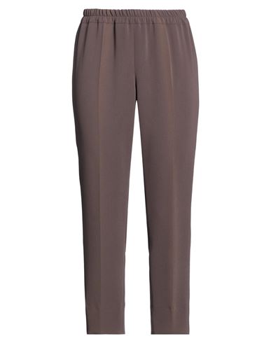 Woman Pants Dark brown Size 10 Triacetate, Polyester